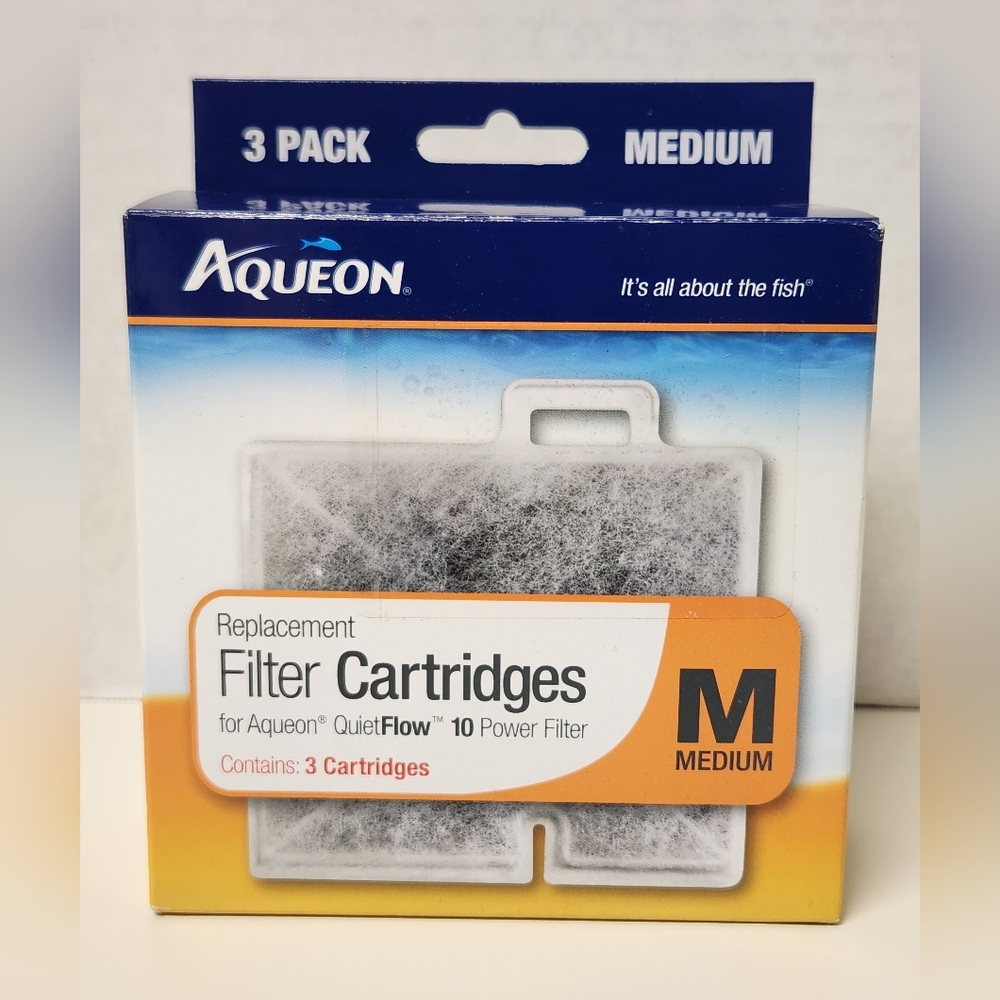 Aqueon Medium Fish Tank Replacement Filter Cartridge 2 Pack